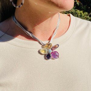 Swarovski Crystal Flower Heritage Necklace